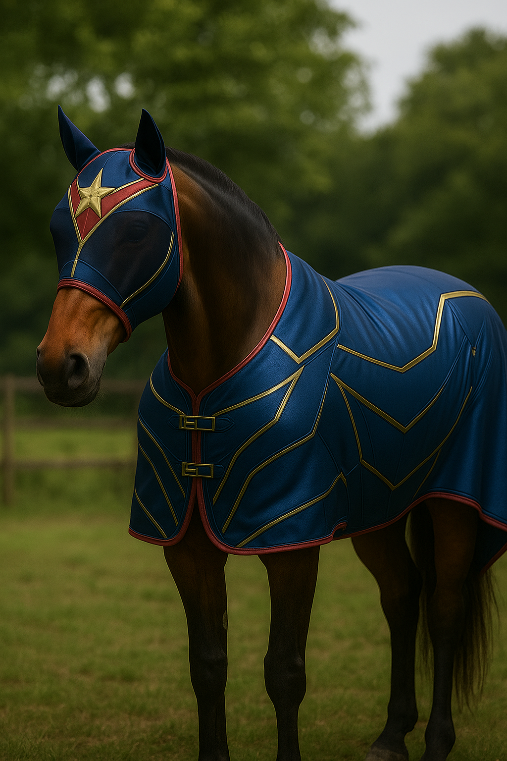 Superhero UV Fly Mask - Mini to Draft Size